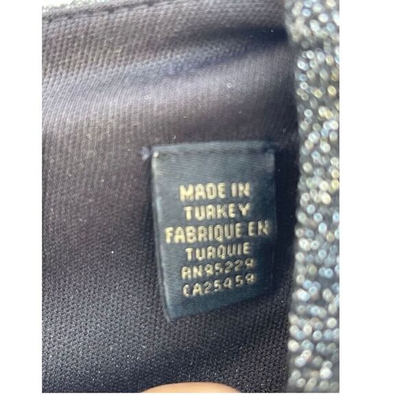 Ted Baker Women’s Size 2 Hannah Bell Sleeve Mini Dress Grey Sparkle Metallic - Picture 13 of 15